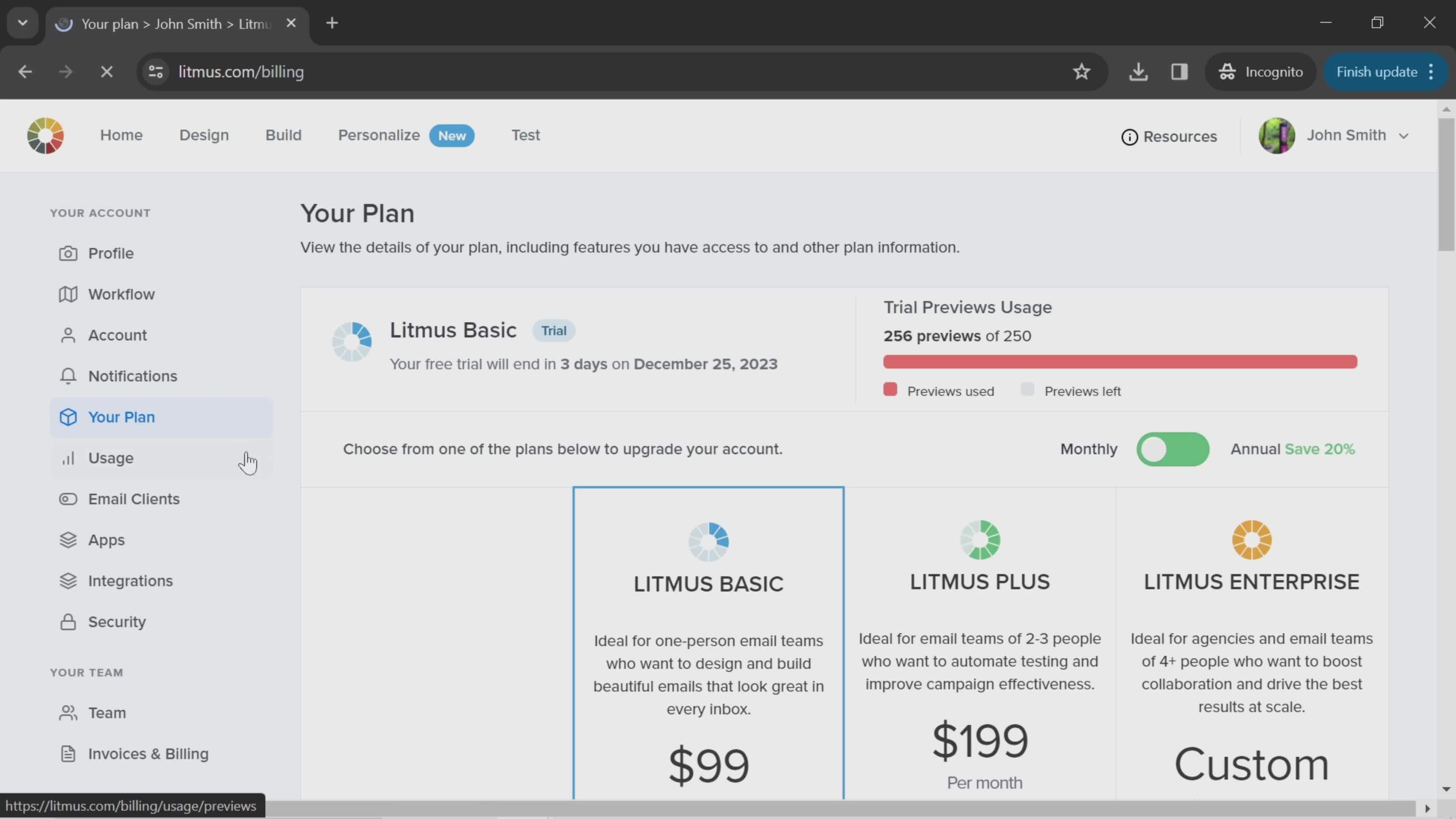 Cancelling your subscription on Litmus video thumbnail