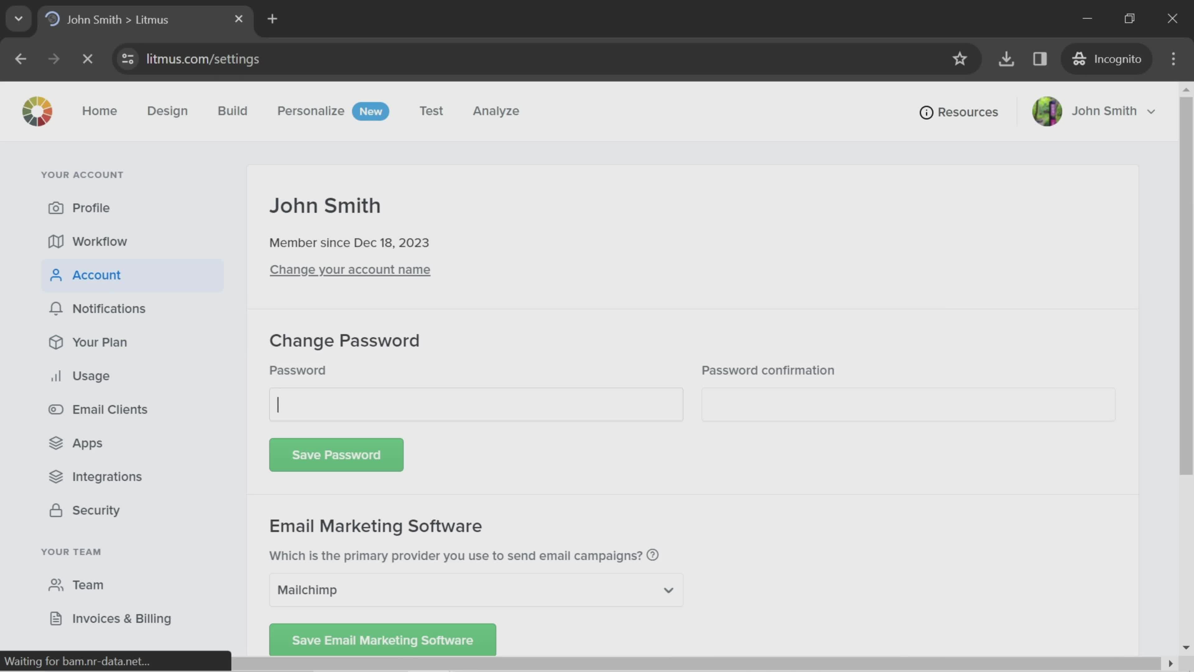 Changing password on Litmus video thumbnail