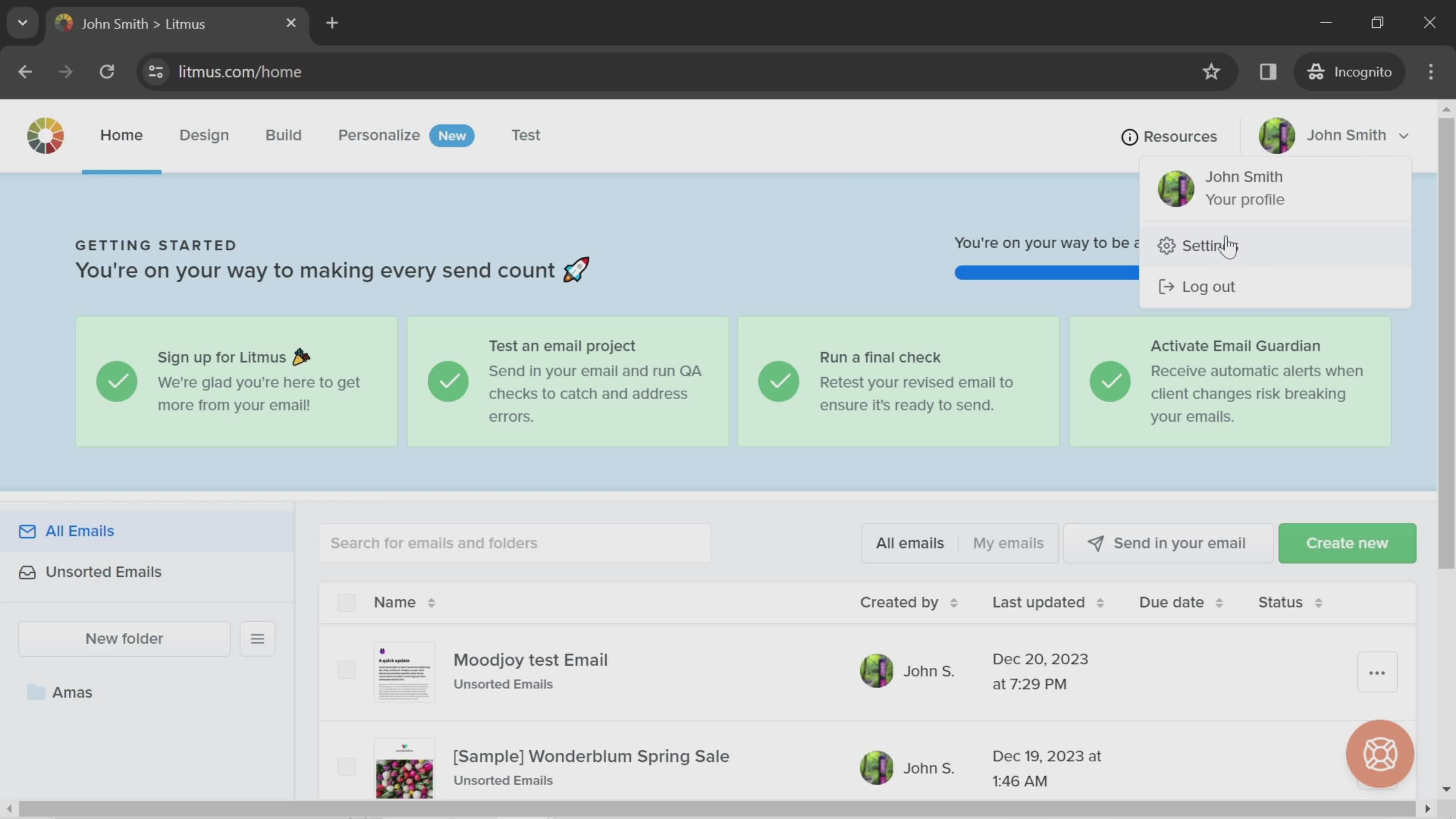 Updating billing contact on Litmus video thumbnail
