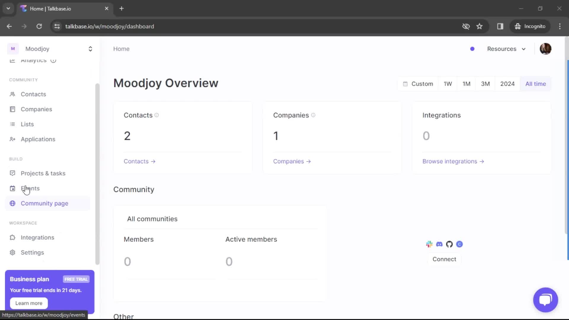 Creating an event on Talkbase video thumbnail