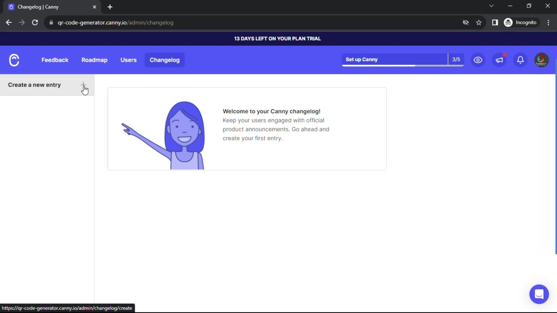 Creating a post on Canny video thumbnail