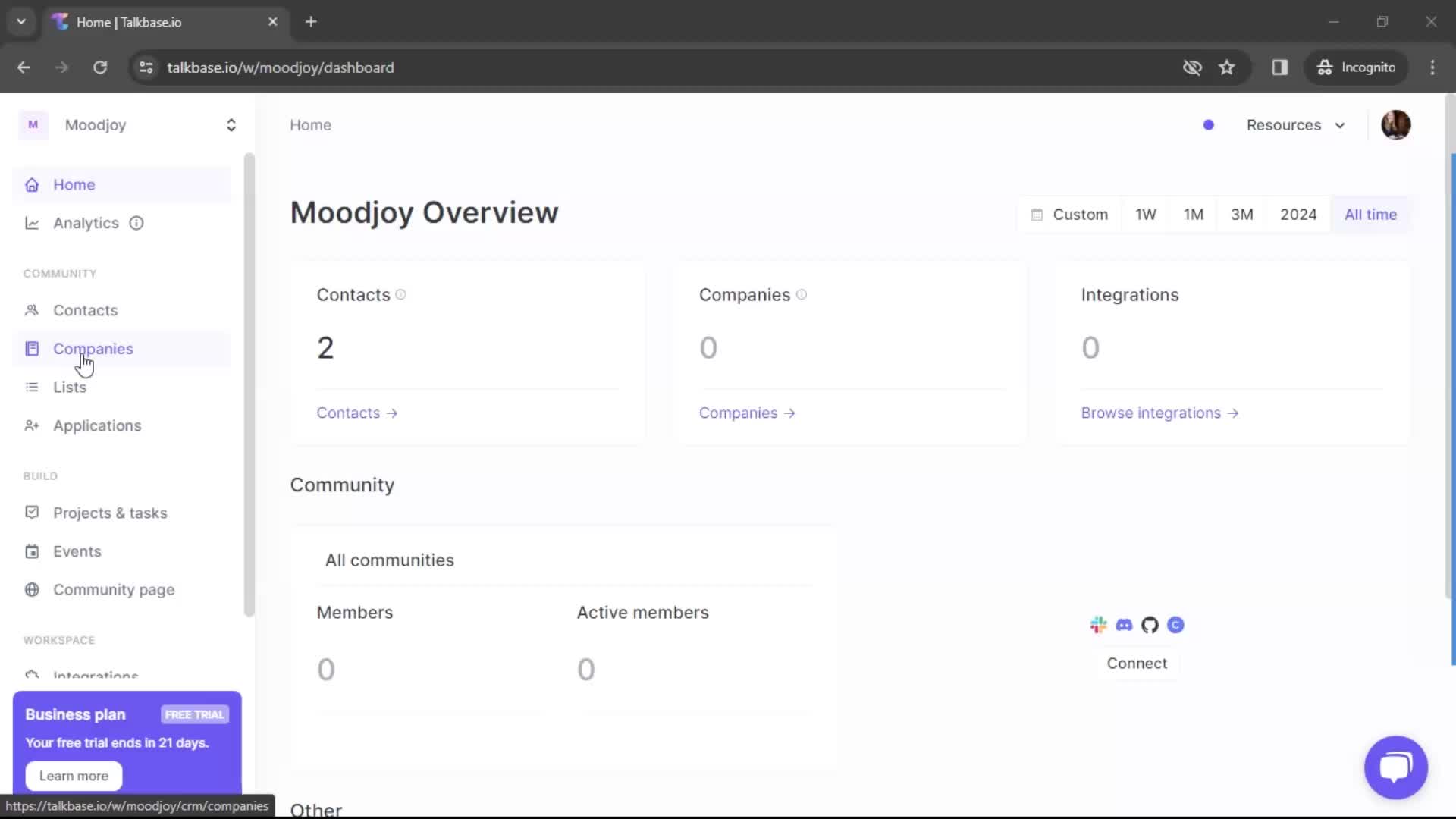 Creating a company on Talkbase video thumbnail
