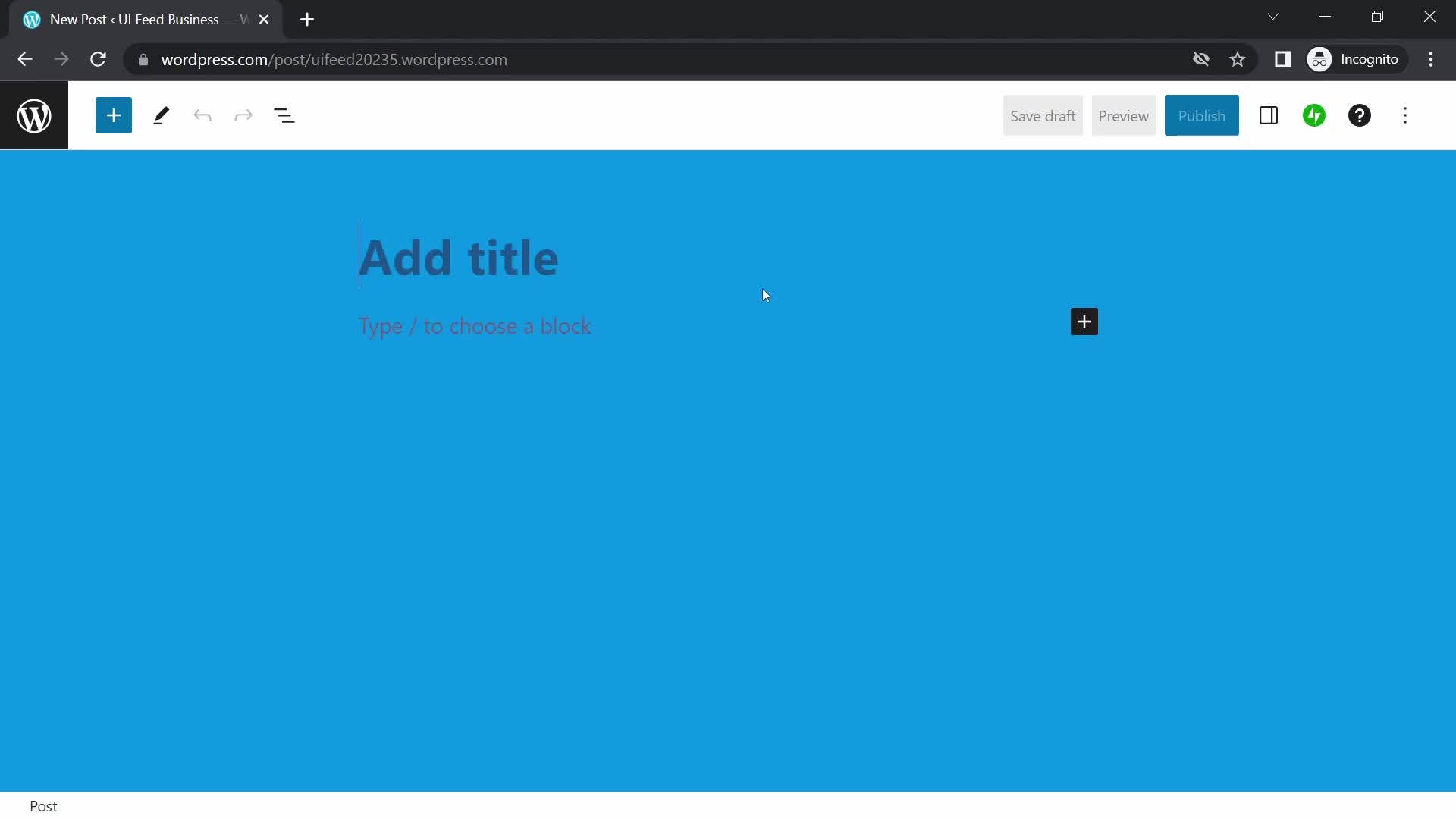 Creating a post on WordPress video thumbnail