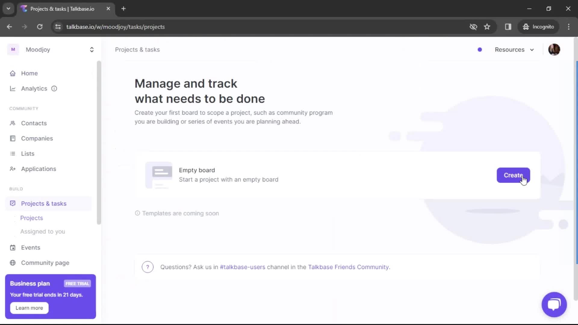 Creating a project on Talkbase video thumbnail