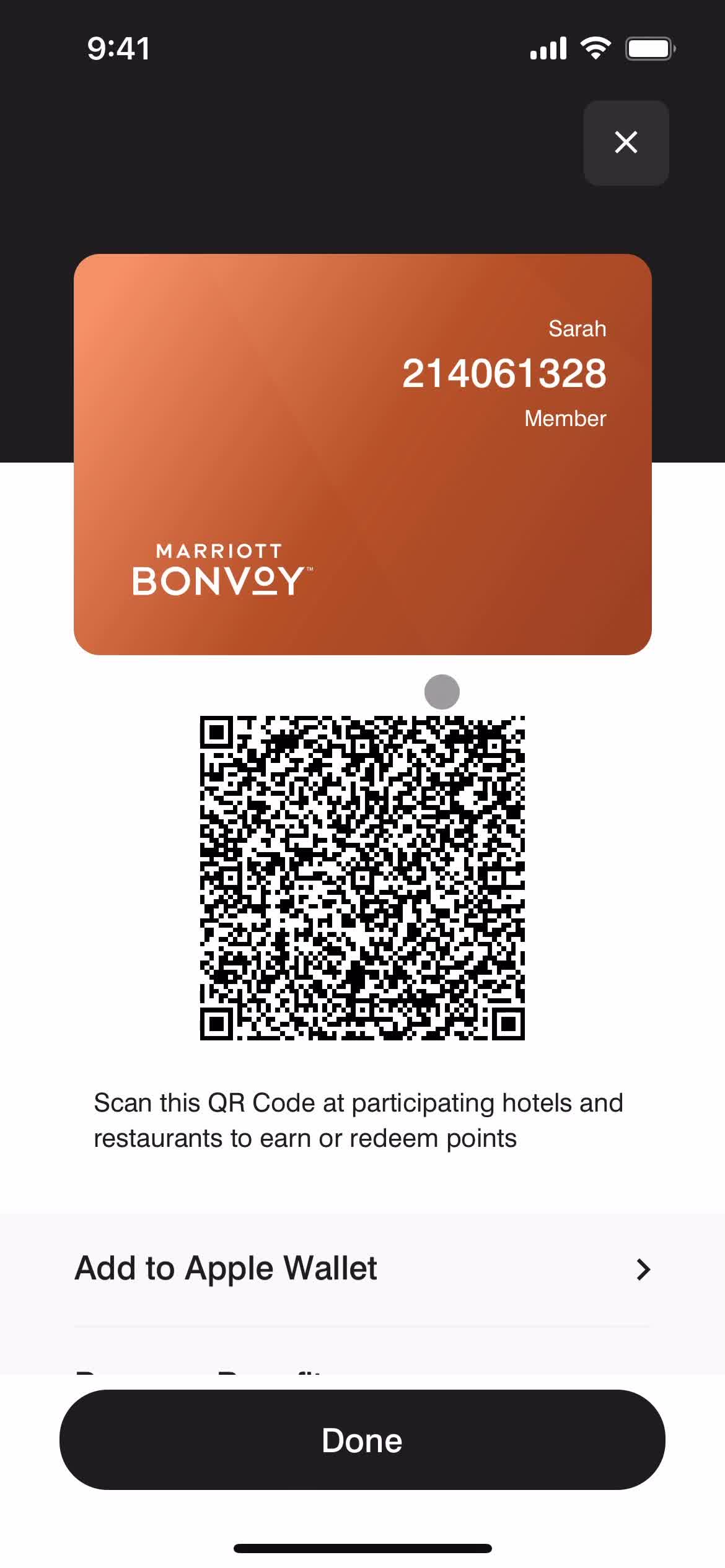 Member card video thumbnail