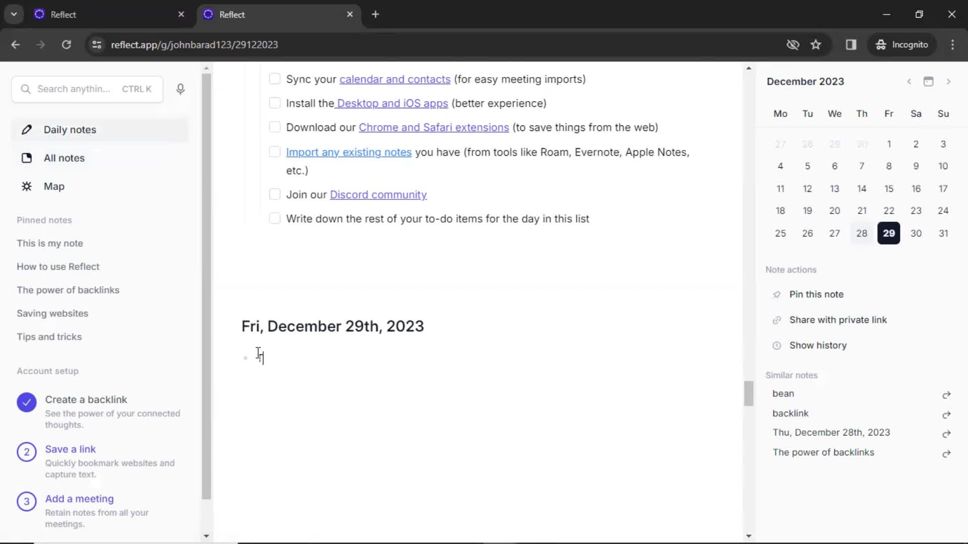 General browsing on Reflect video thumbnail
