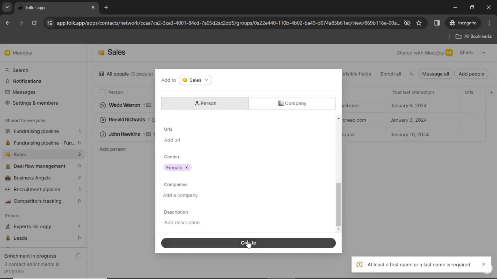 General browsing on folk video thumbnail