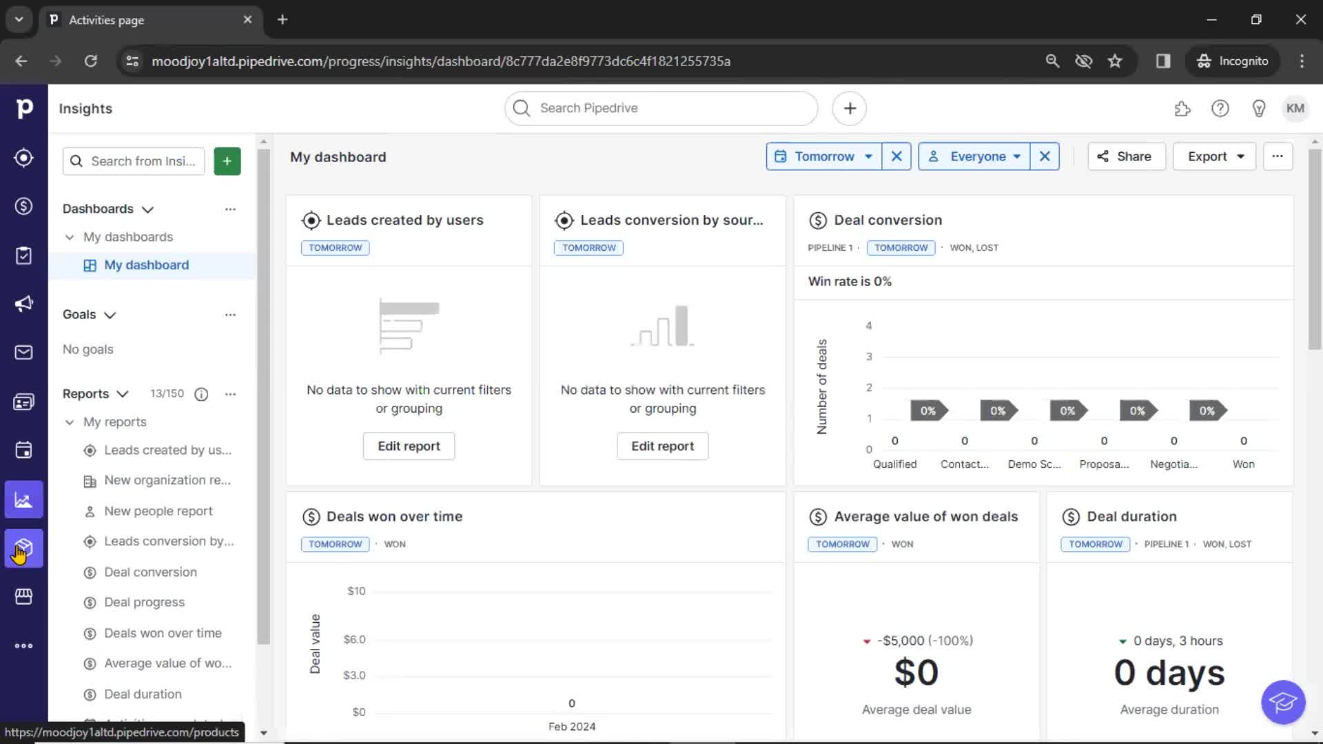 General browsing on Pipedrive video thumbnail