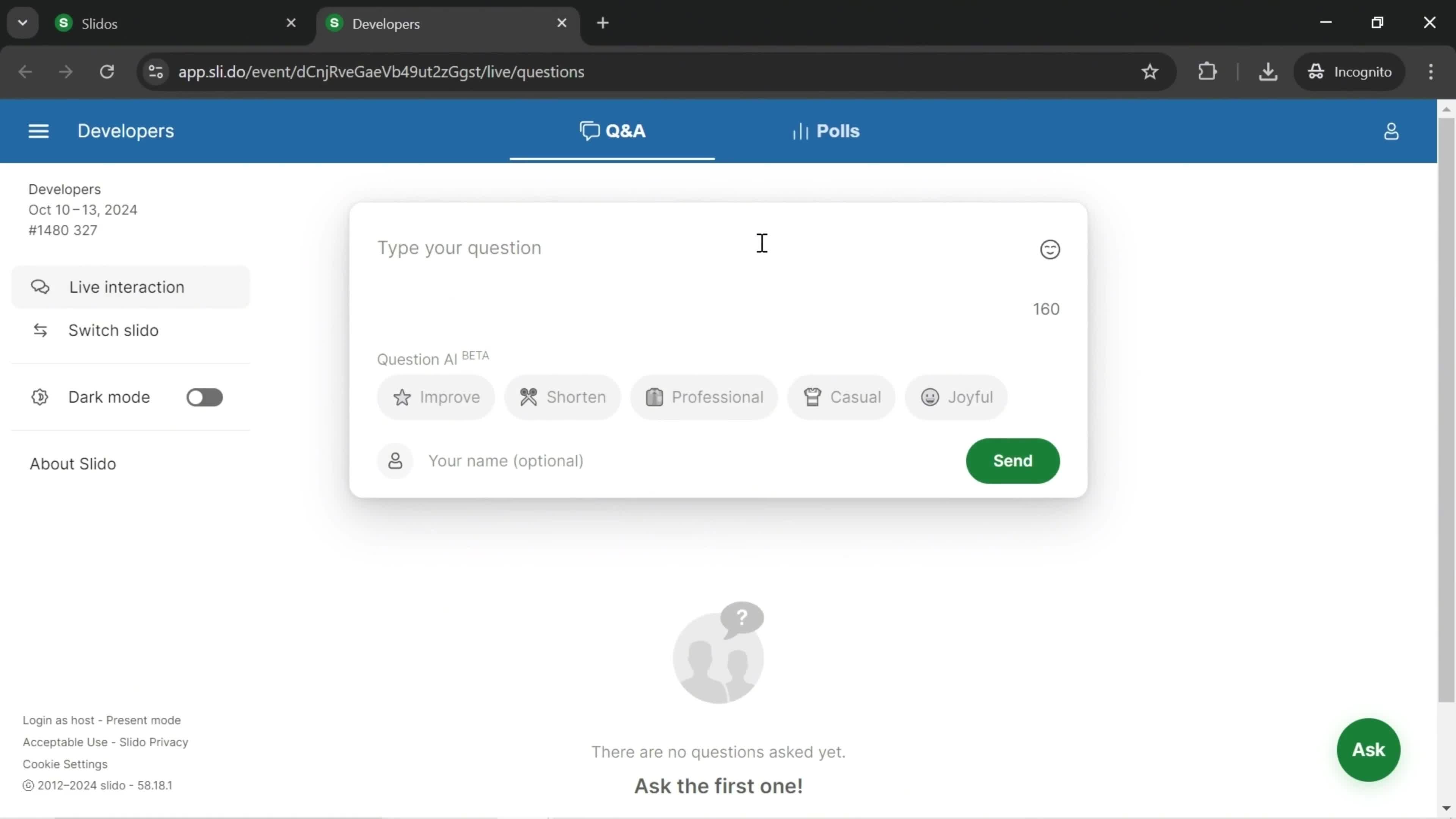 General browsing on Slido video thumbnail