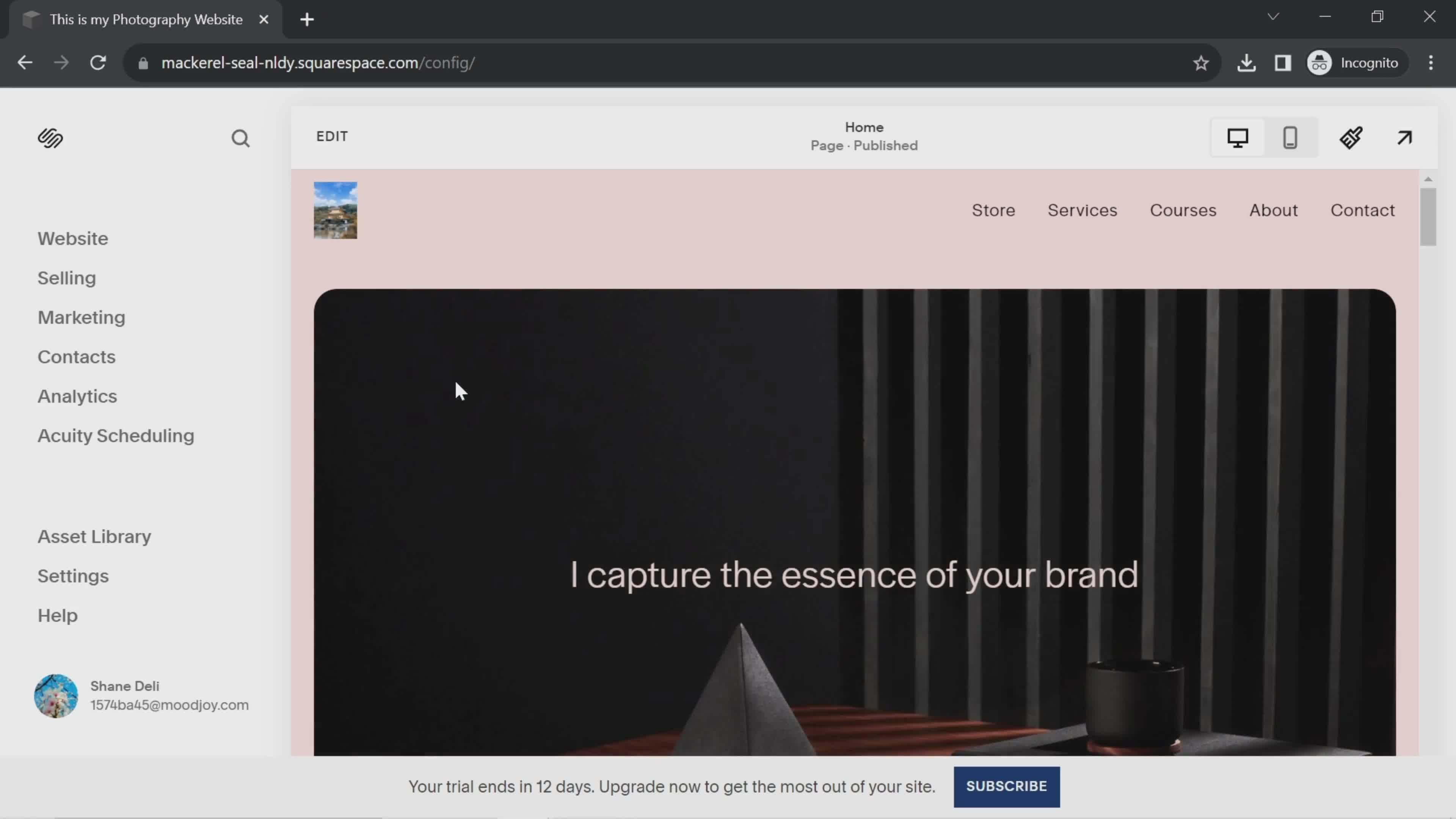 General browsing on Squarespace video thumbnail