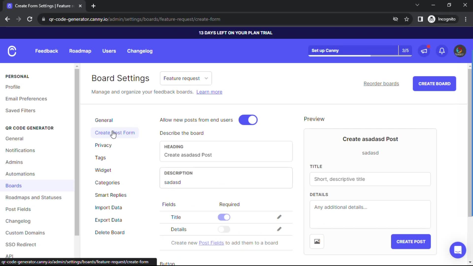 Giving feedback on Canny video thumbnail