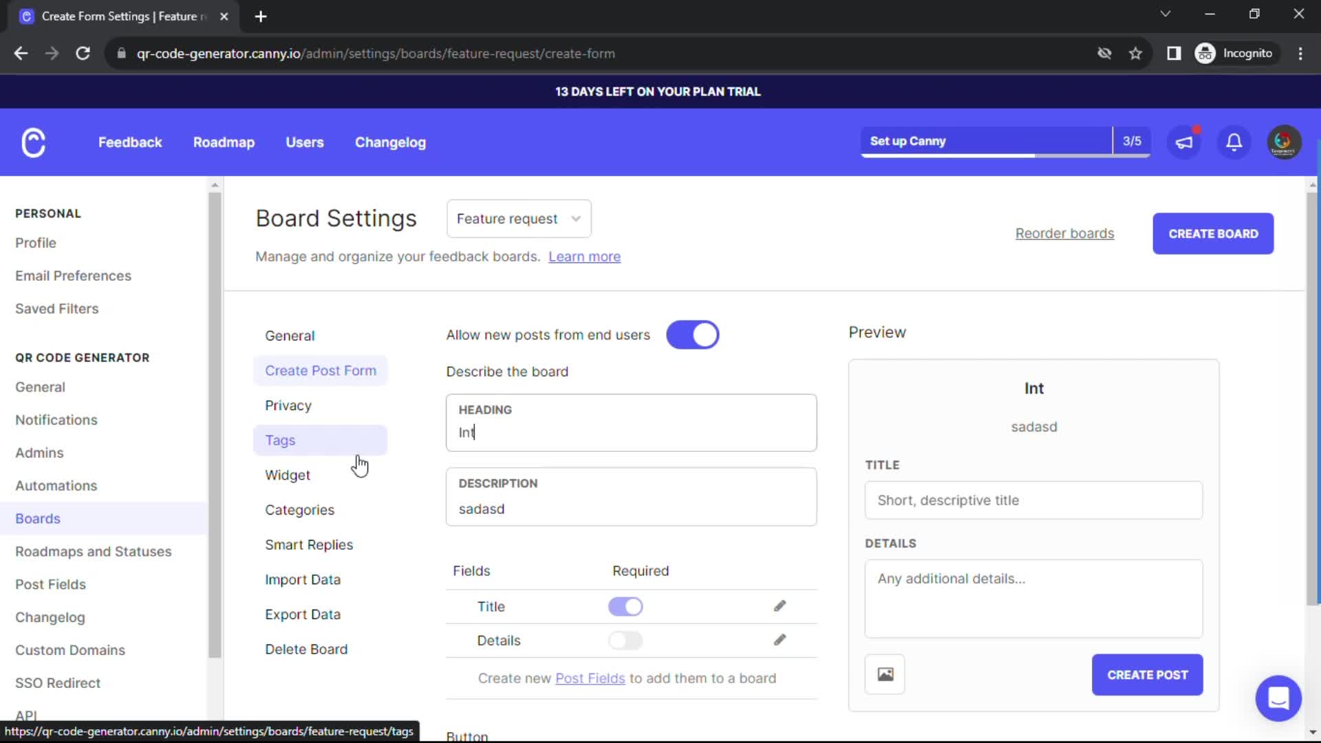 Giving feedback on Canny video thumbnail