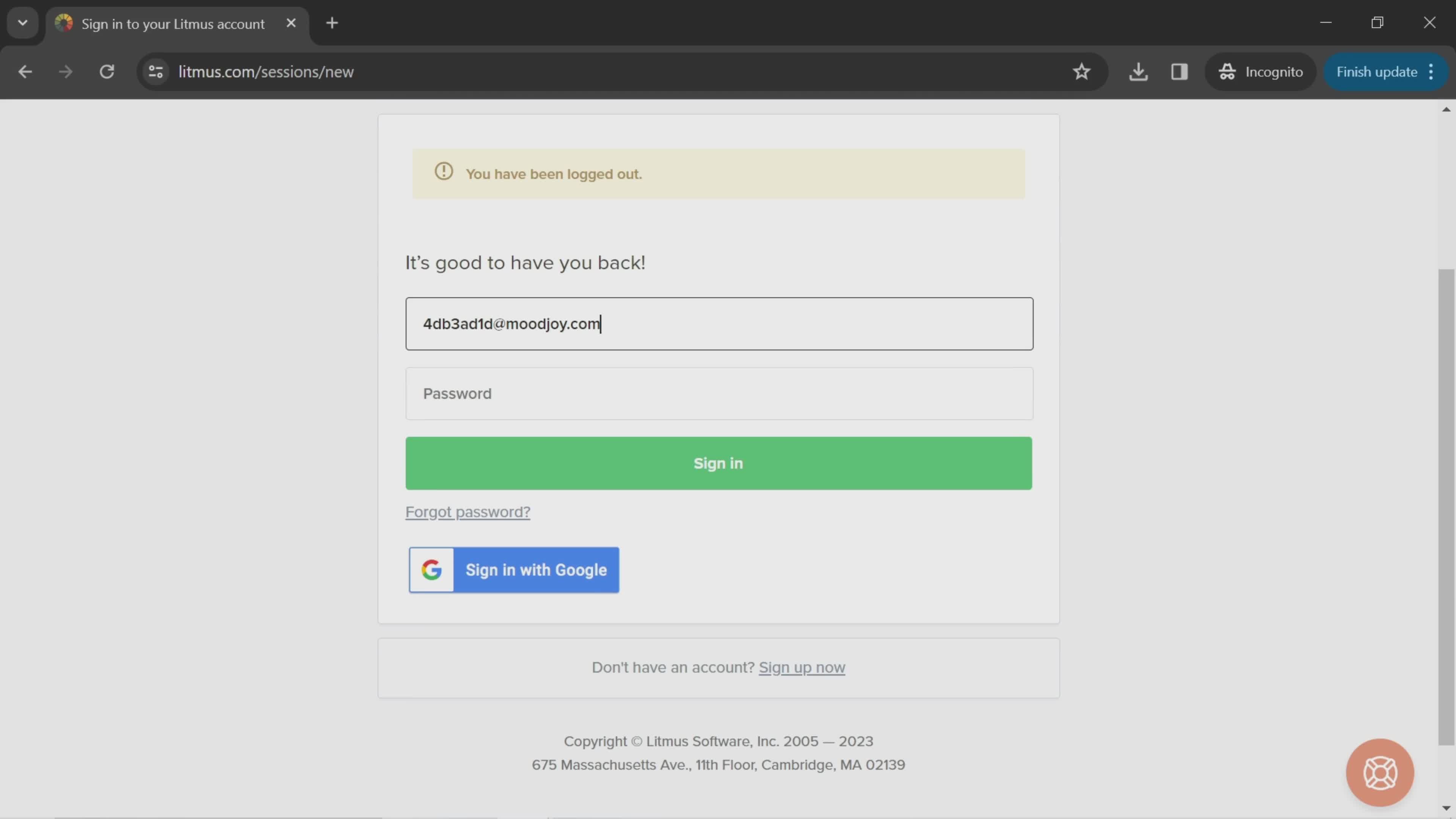 Logging in on Litmus video thumbnail