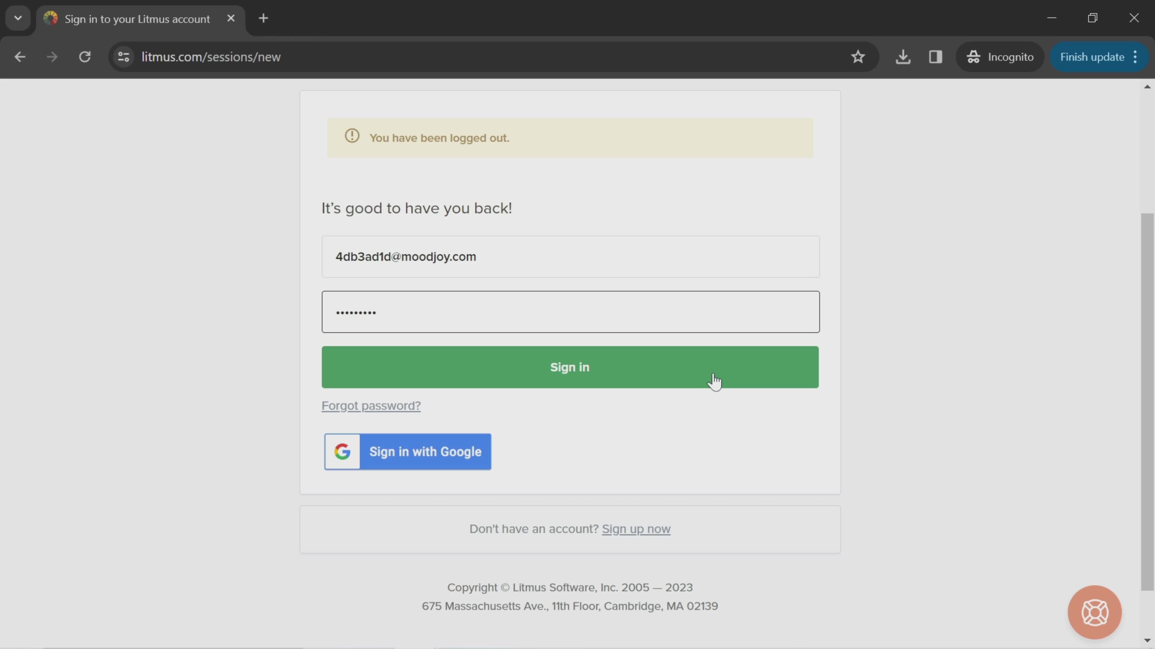 Logging in on Litmus video thumbnail