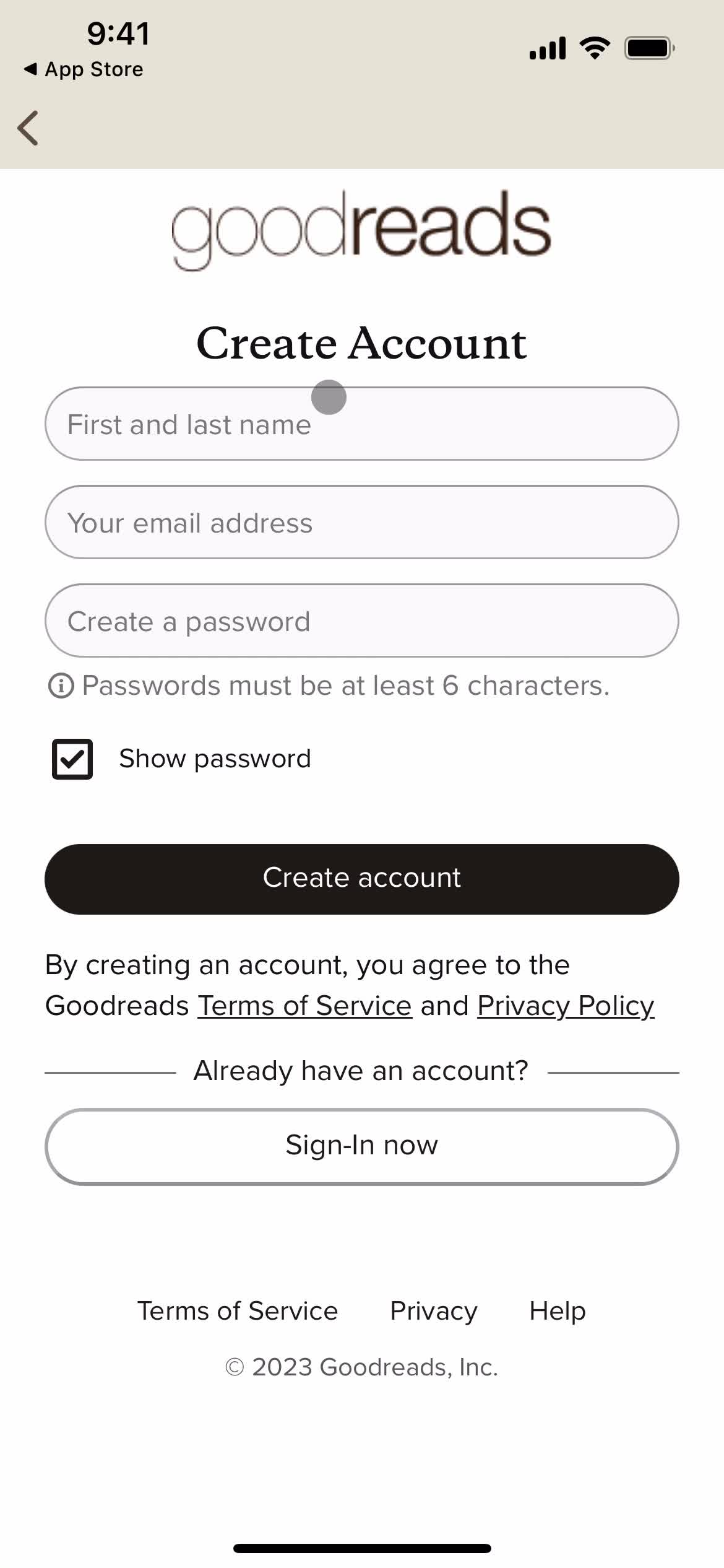 Create account video thumbnail