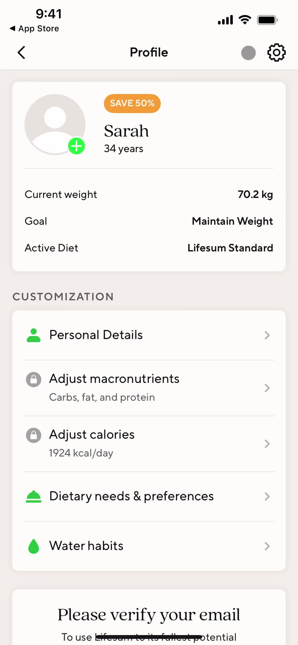 Profile video thumbnail