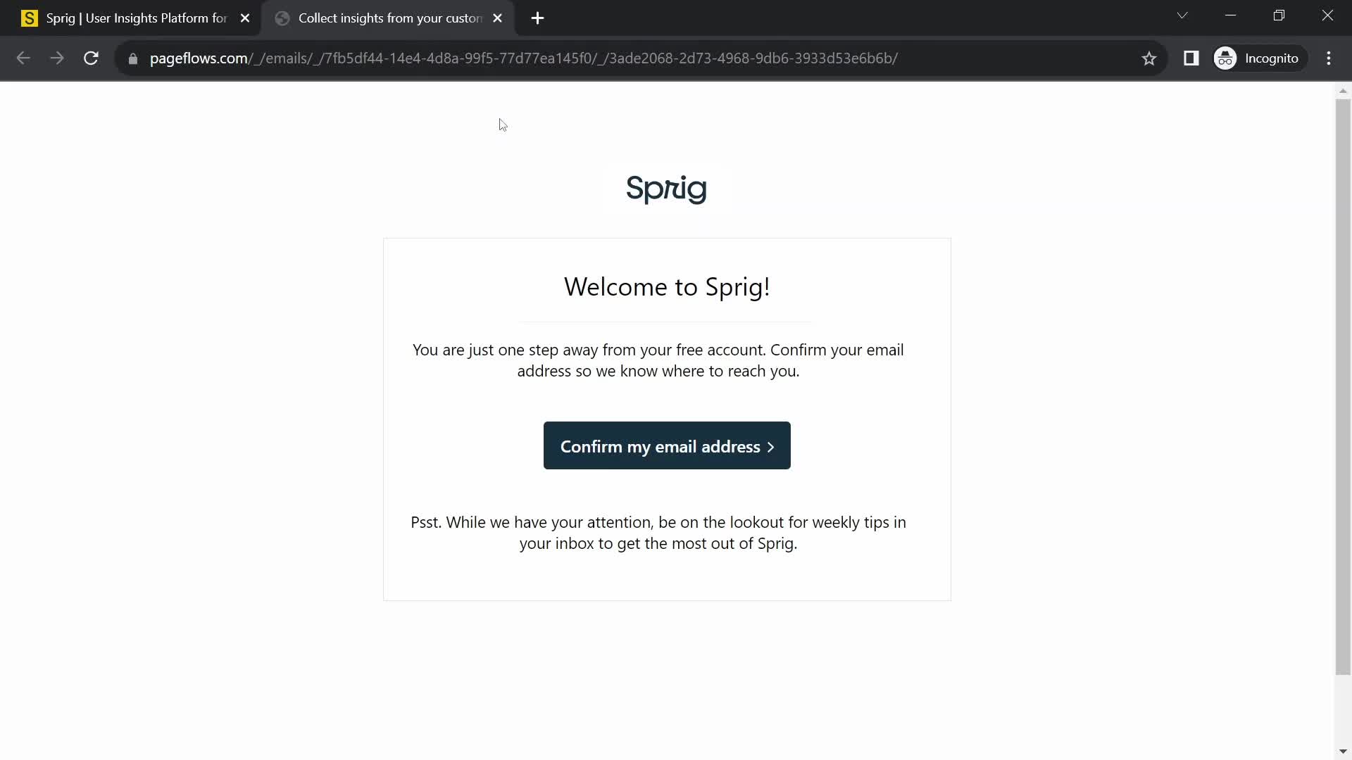 Onboarding on Sprig video thumbnail