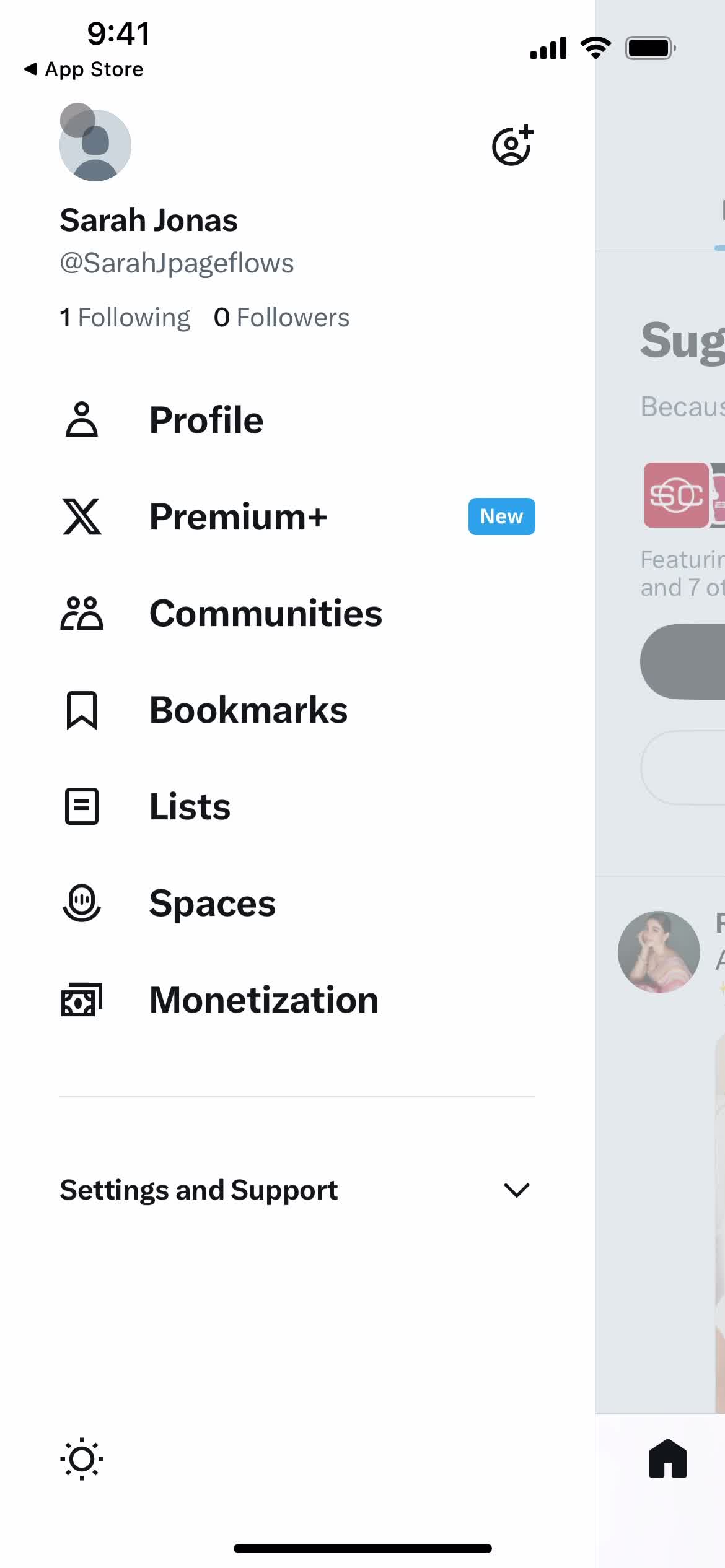 Navigation menu video thumbnail