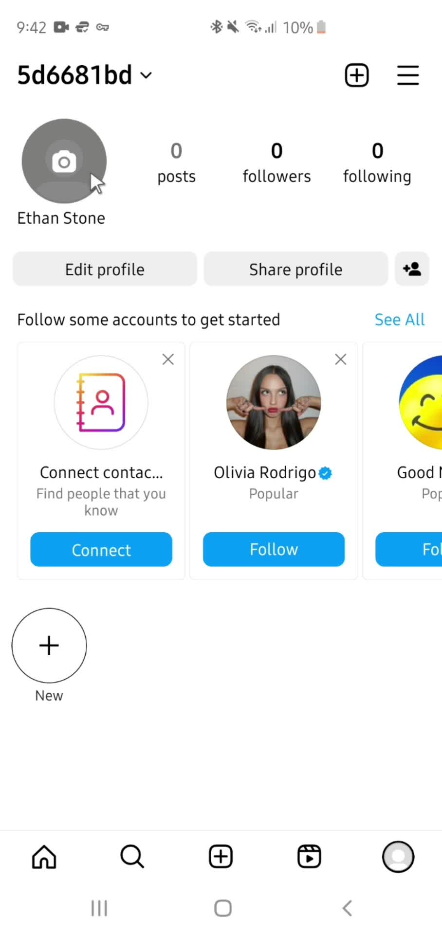 Profile video thumbnail