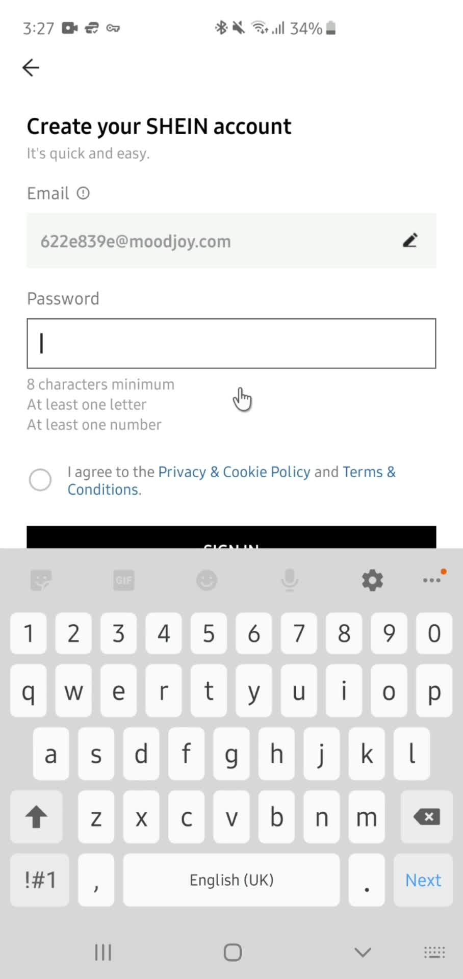 Set password video thumbnail