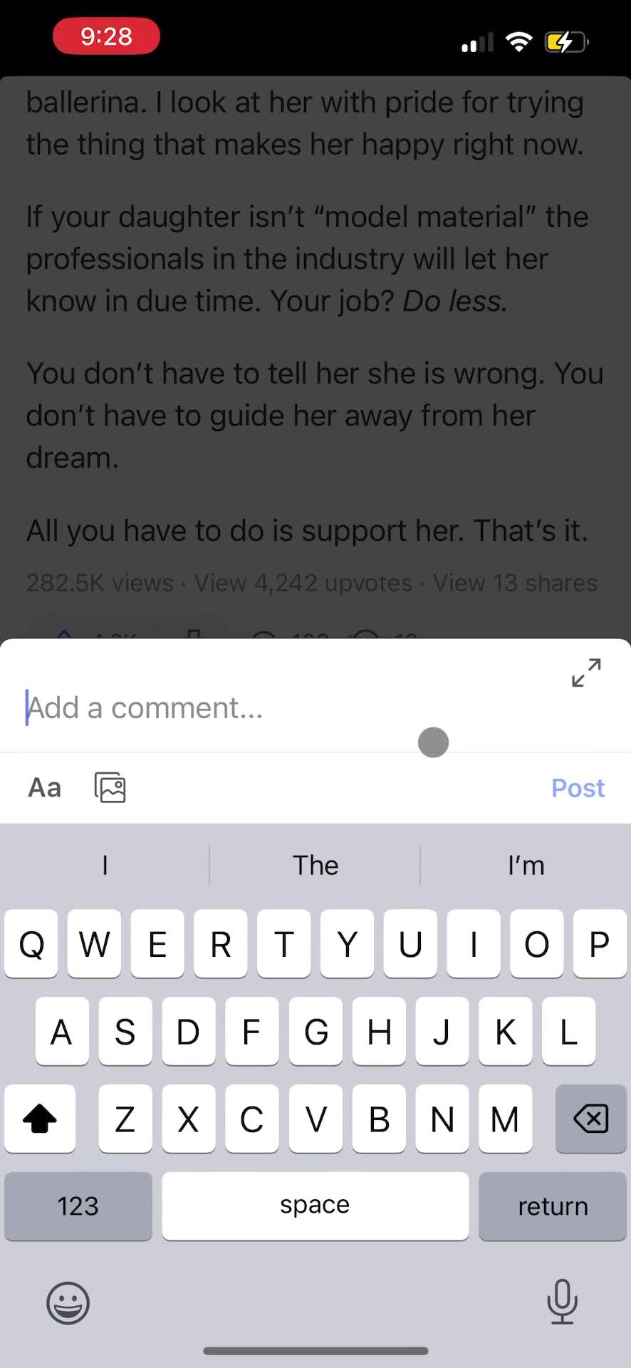 Commenting on Quora video thumbnail