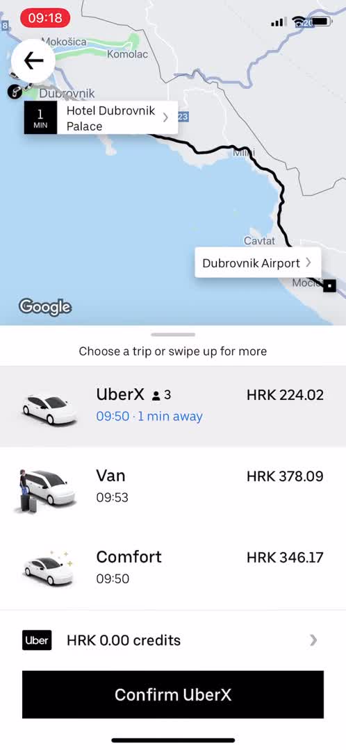 Booking transport on Uber video thumbnail