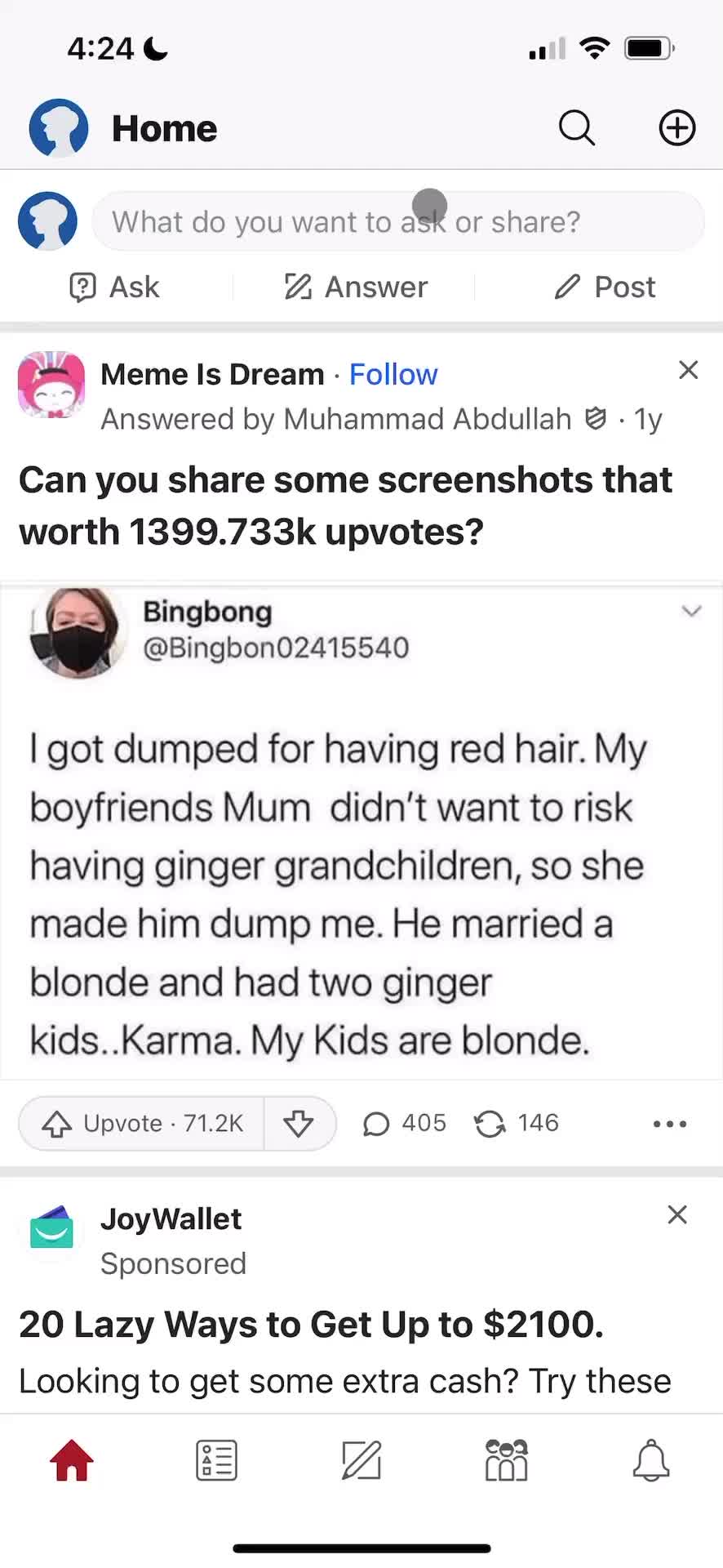 Creating a post on Quora video thumbnail