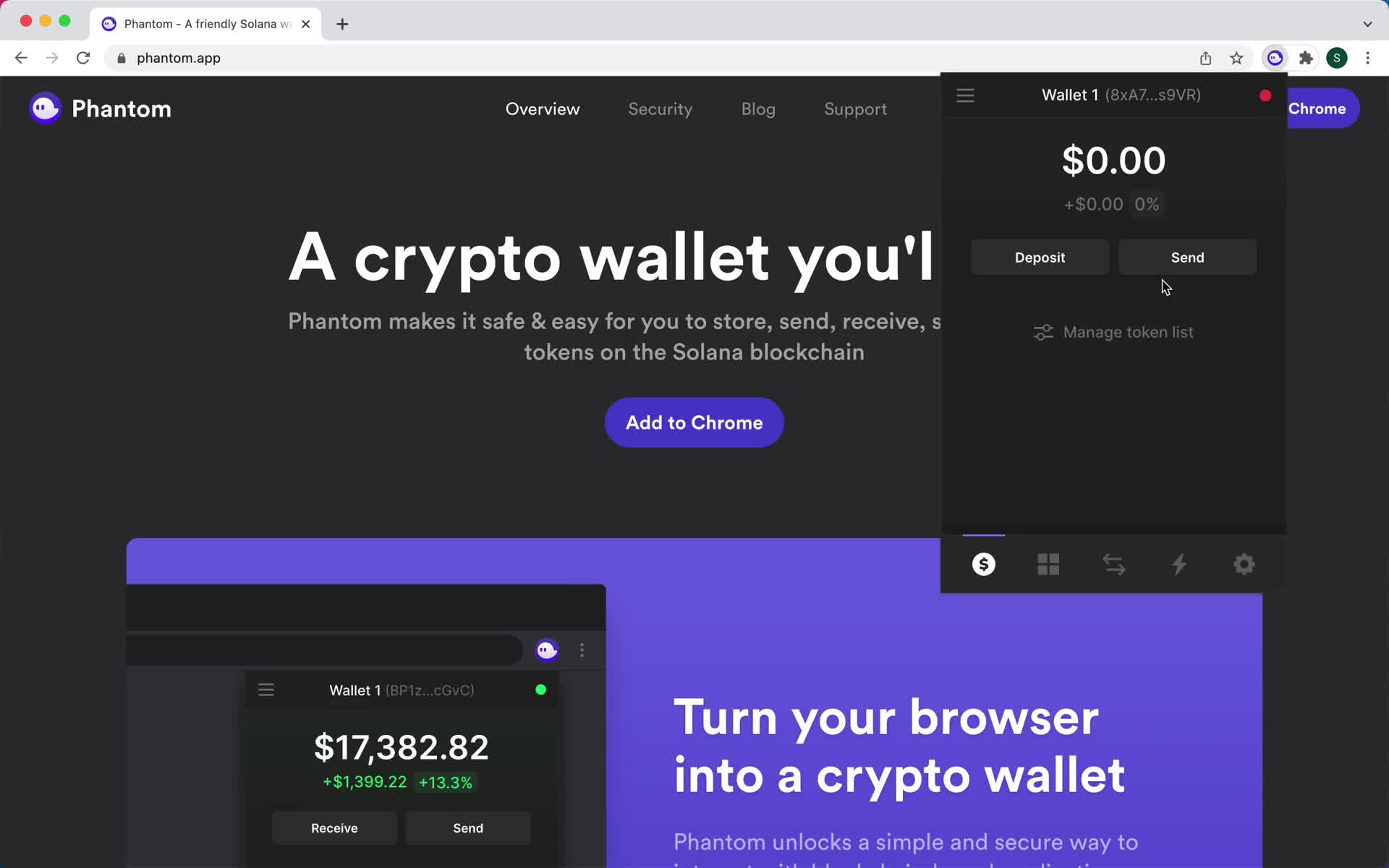 Depositing funds on Phantom video thumbnail