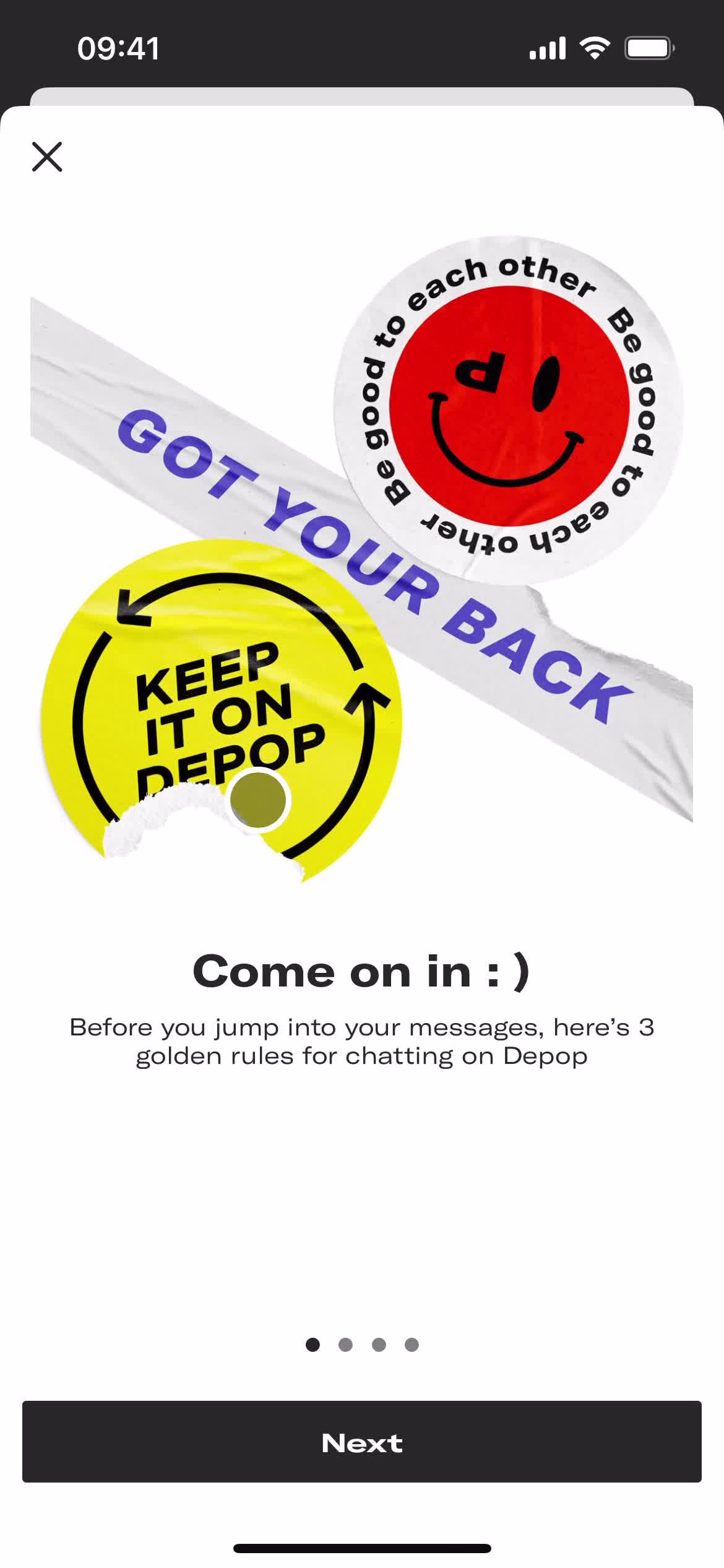 Sending messages on Depop video thumbnail