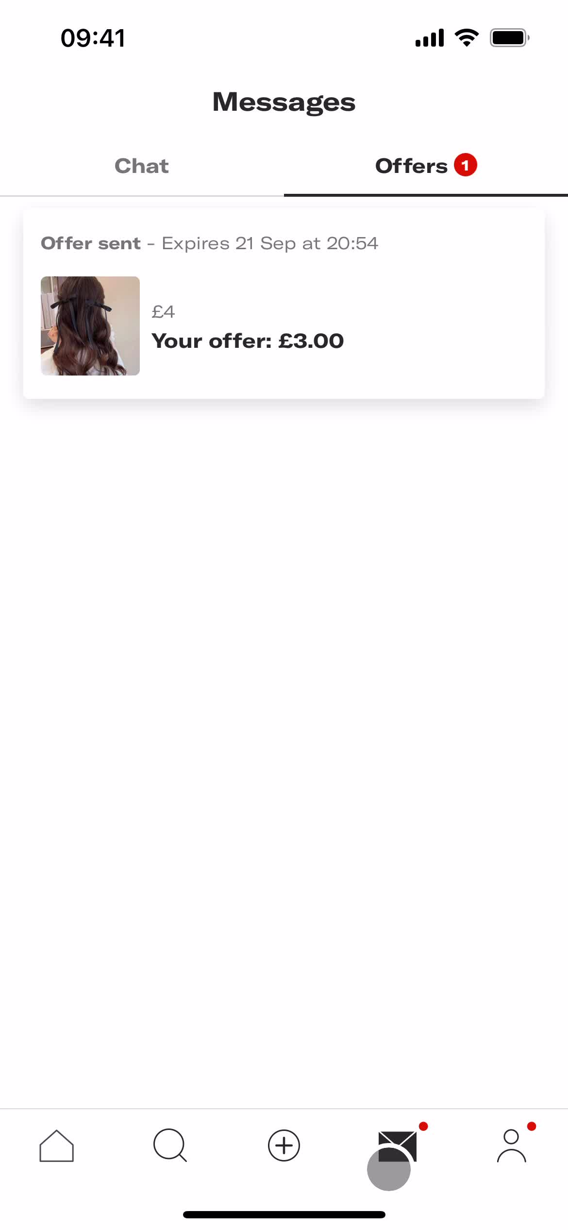 Sending messages on Depop video thumbnail