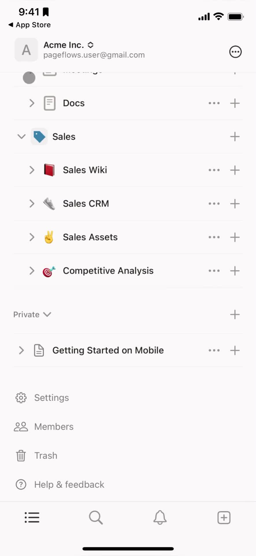 Navigation menu video thumbnail