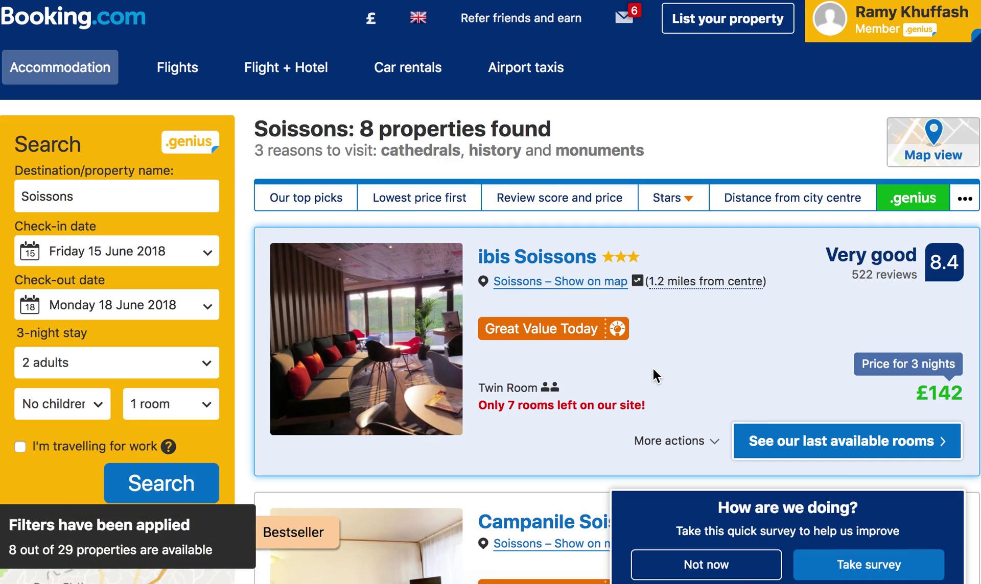 Booking a room on Booking.com video thumbnail