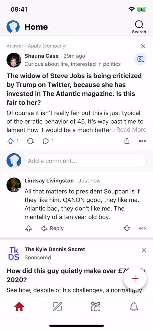 Commenting on Quora video thumbnail