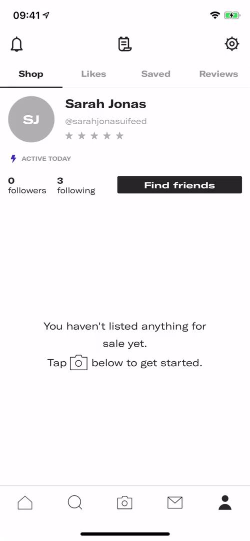 Sending messages on Depop video thumbnail
