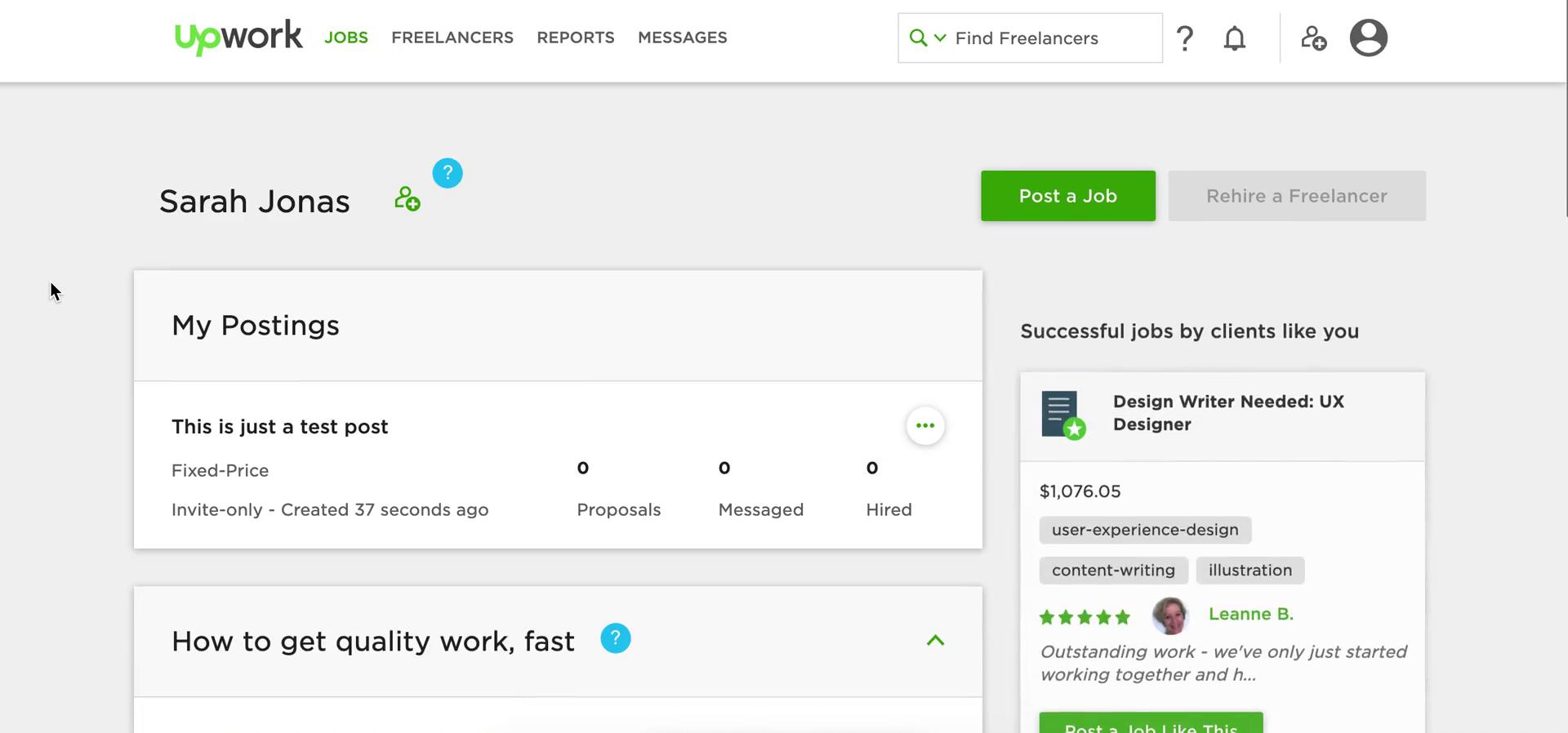 Employer onboarding on Upwork video thumbnail