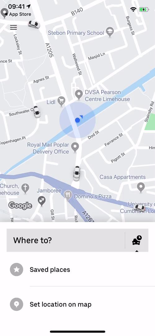 Booking transport on Uber video thumbnail