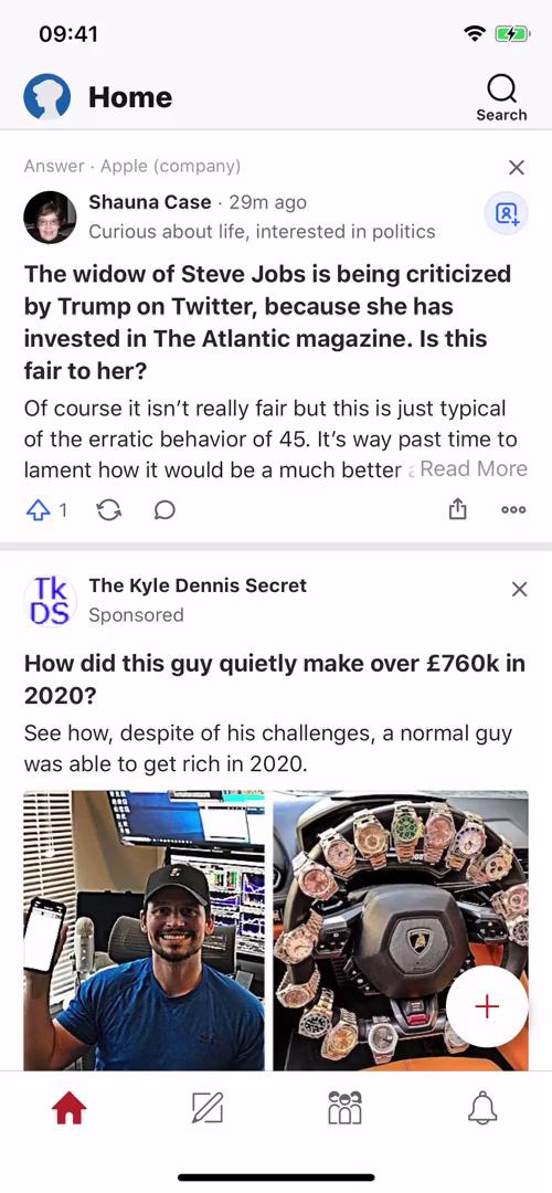 Commenting on Quora video thumbnail