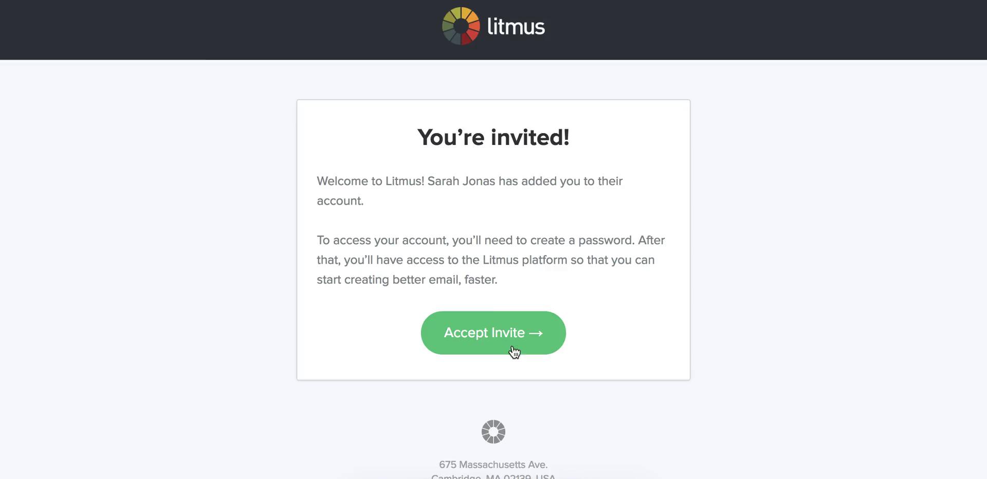 Accepting an invite on Litmus video thumbnail