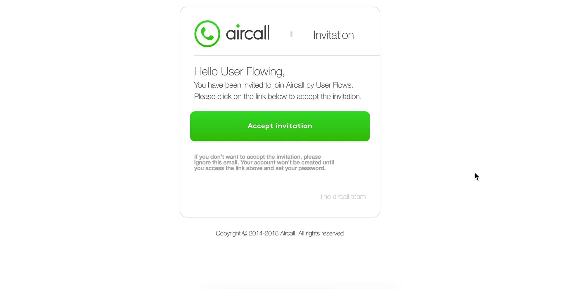Accepting an invite on Aircall video thumbnail
