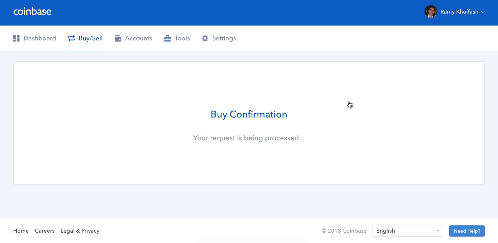 Buying crypto currency on Coinbase video thumbnail