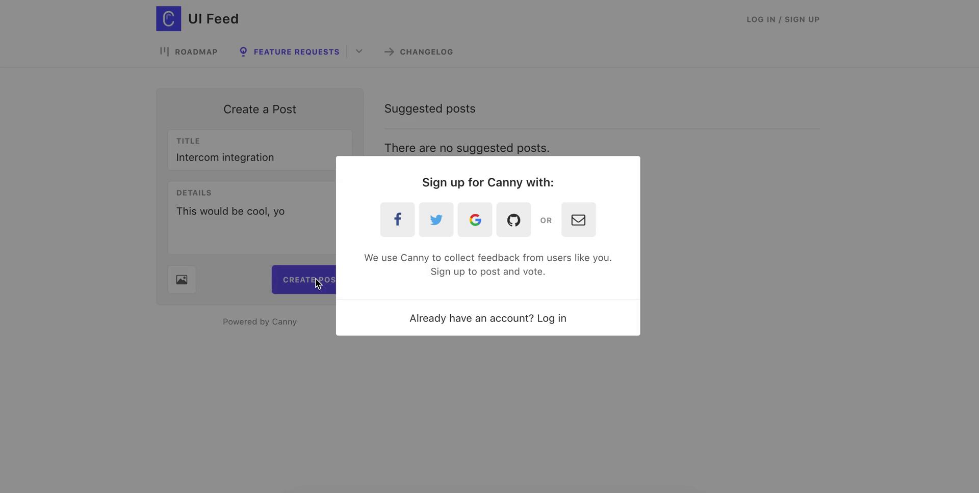 Giving feedback on Canny video thumbnail