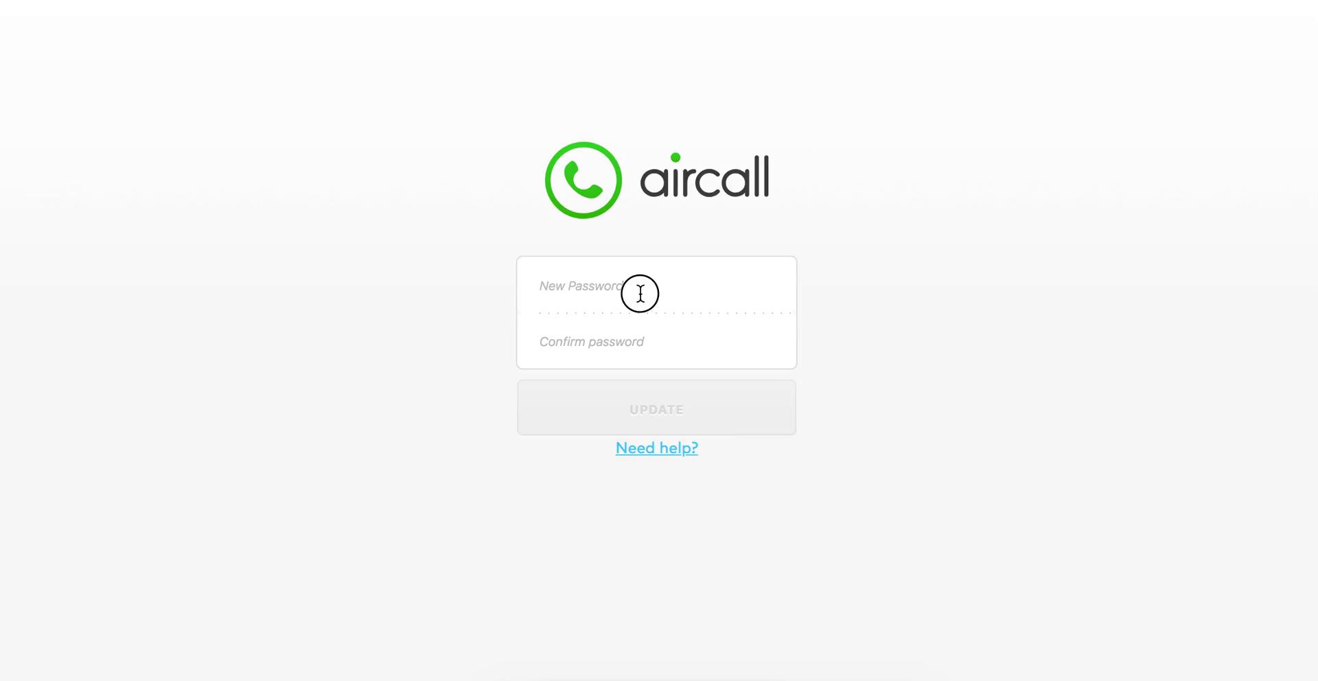 Password reset on Aircall video thumbnail