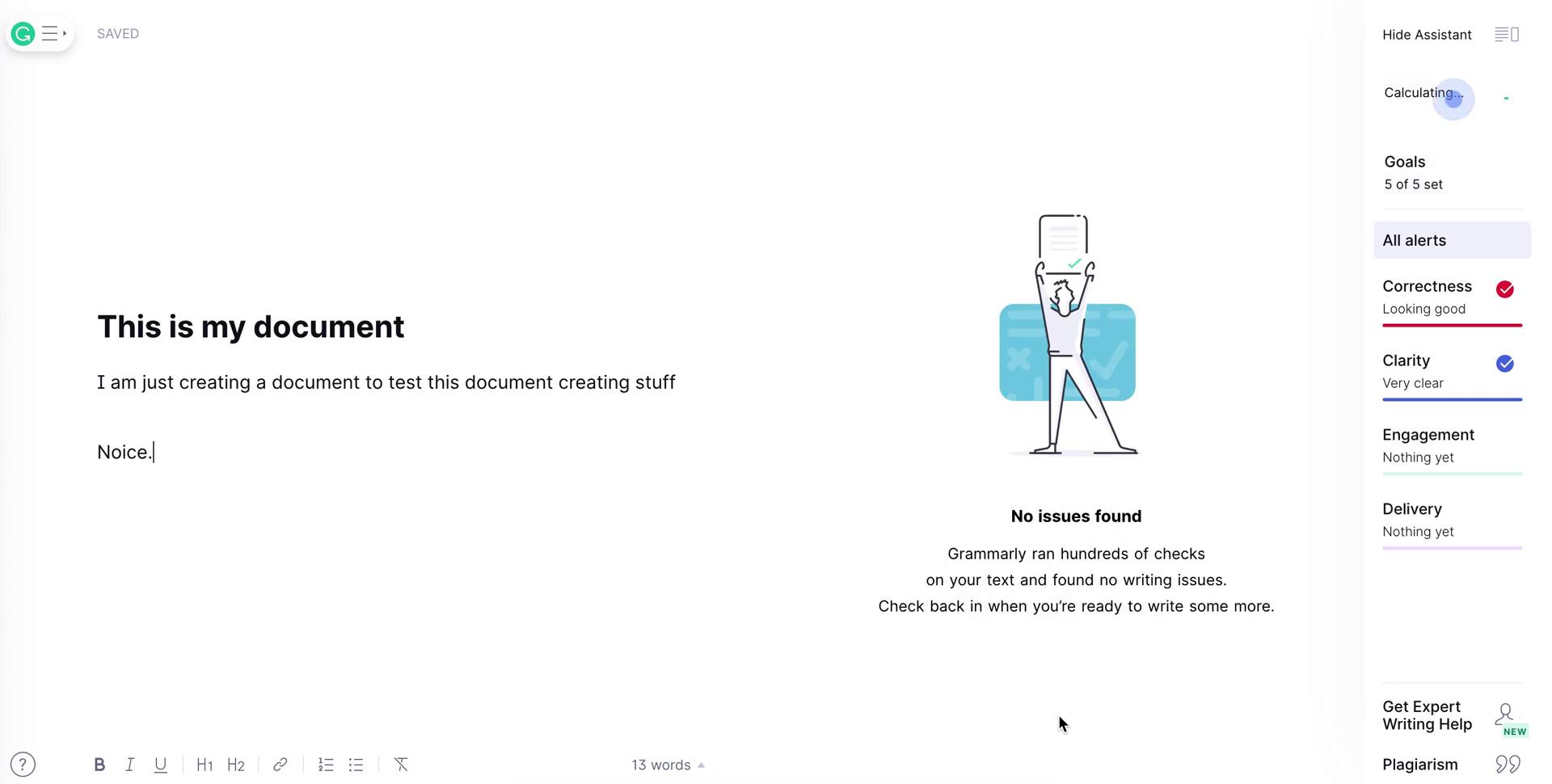 Creating a document on Grammarly video thumbnail