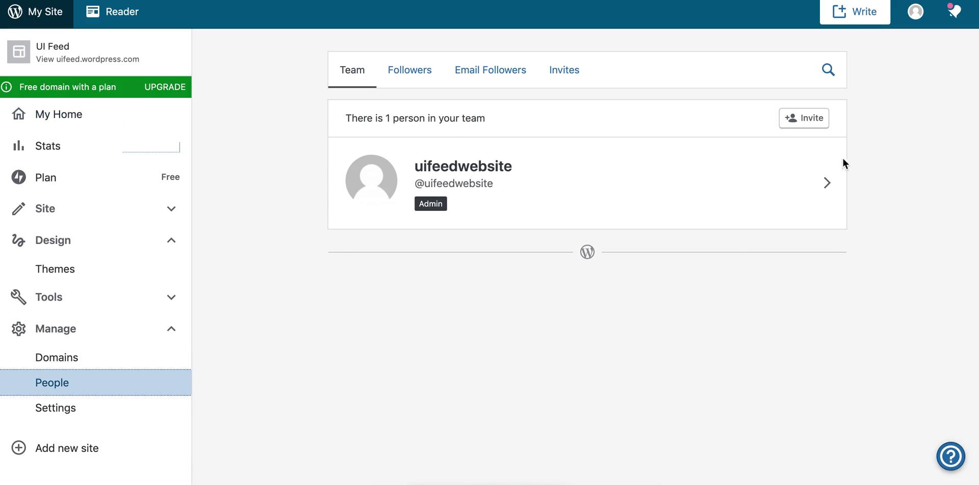 Inviting people on WordPress video thumbnail