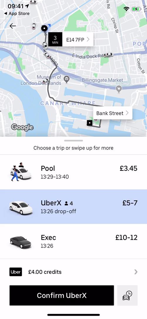 Booking transport on Uber video thumbnail