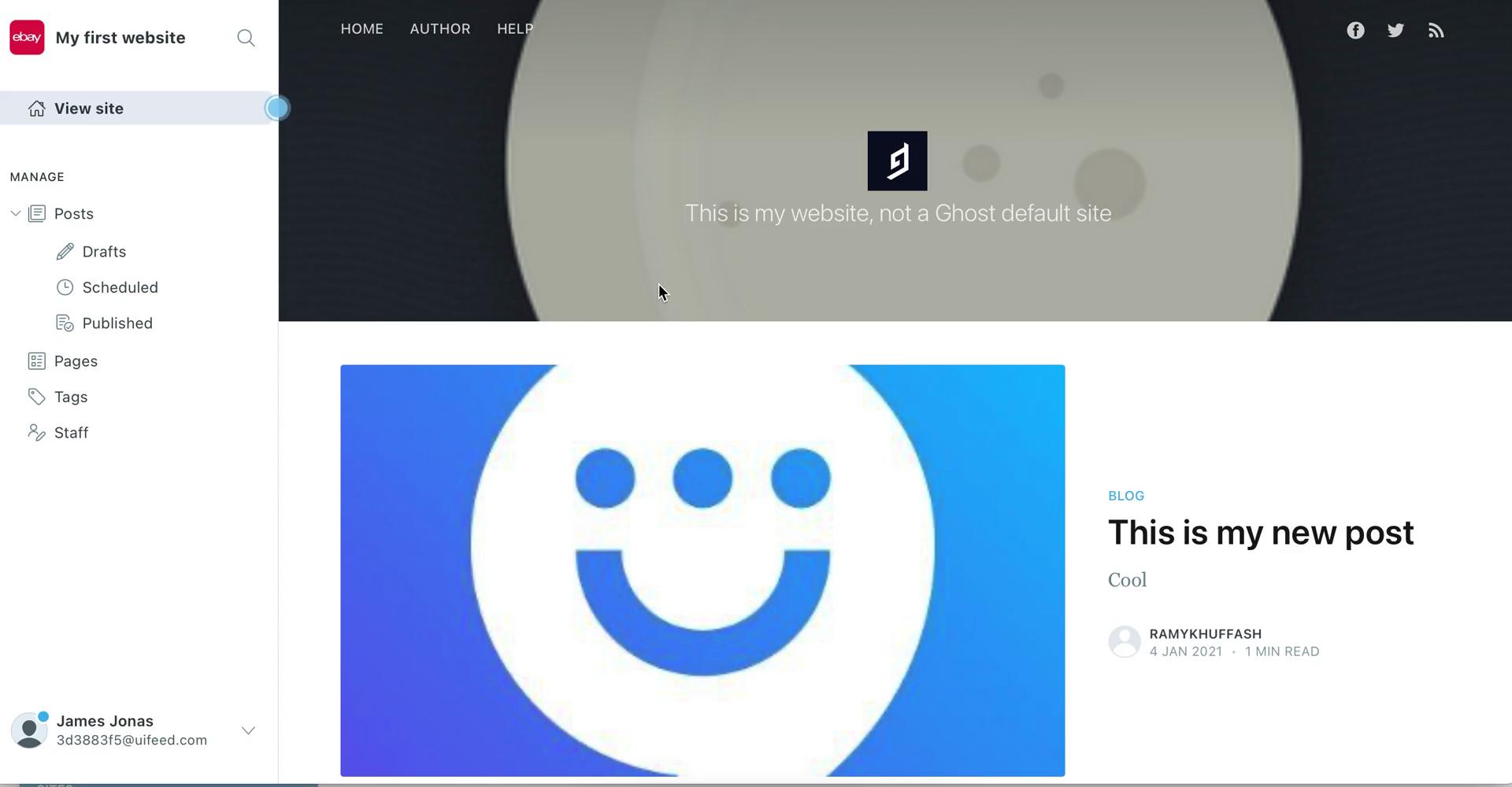 Accepting an invite on Ghost video thumbnail