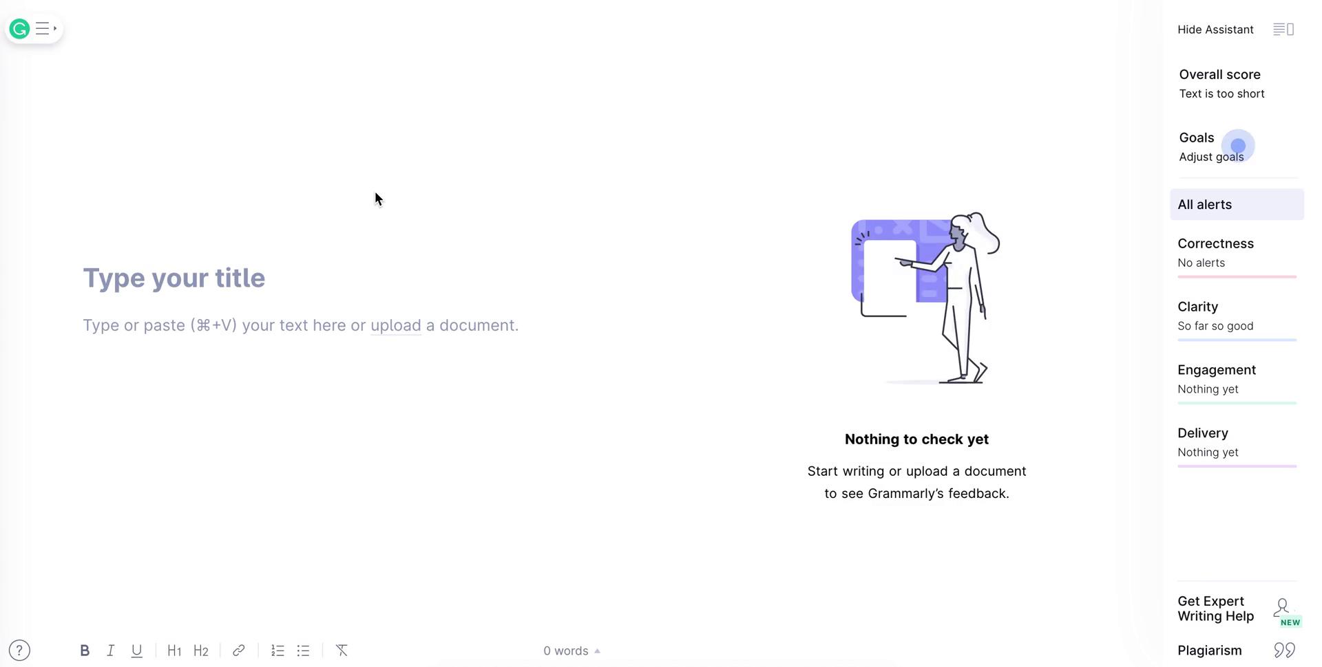 Creating a document on Grammarly video thumbnail