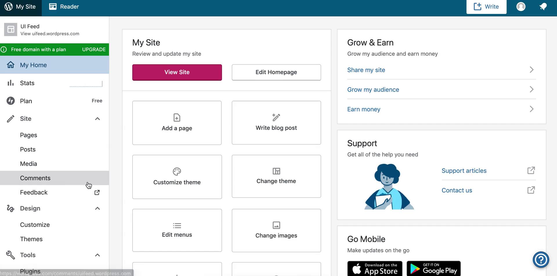 Creating a website on WordPress video thumbnail