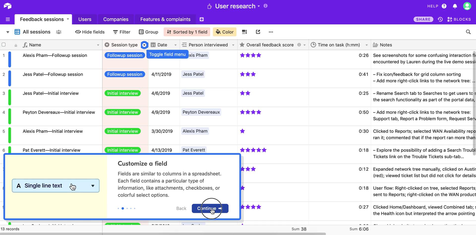 Using an invite link on Airtable video thumbnail
