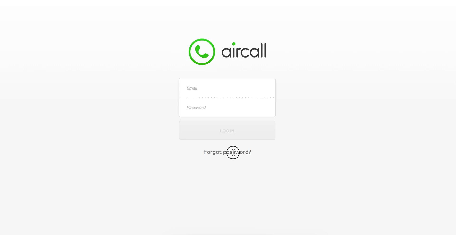 Password reset on Aircall video thumbnail